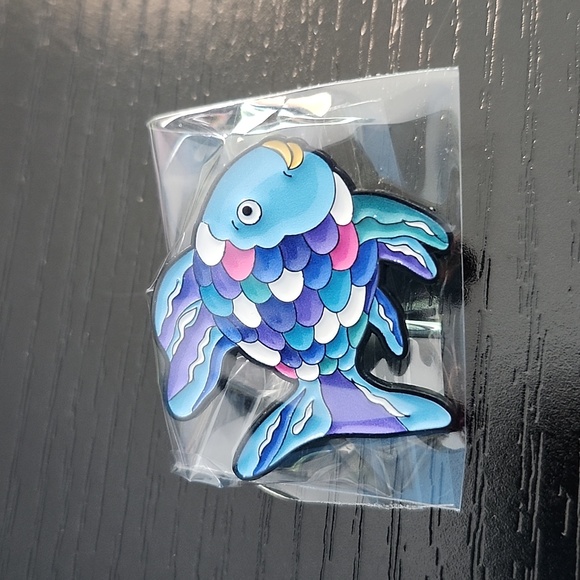 The Rainbow Fish Inspired Enamel Pin - Picture 4 of 4